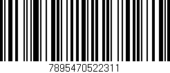 Código de barras (EAN, GTIN, SKU, ISBN): '7895470522311'