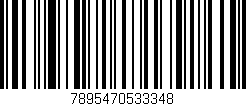 Código de barras (EAN, GTIN, SKU, ISBN): '7895470533348'