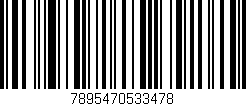 Código de barras (EAN, GTIN, SKU, ISBN): '7895470533478'