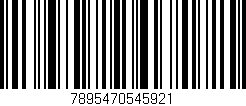 Código de barras (EAN, GTIN, SKU, ISBN): '7895470545921'
