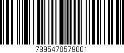 Código de barras (EAN, GTIN, SKU, ISBN): '7895470579001'
