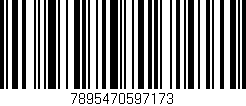 Código de barras (EAN, GTIN, SKU, ISBN): '7895470597173'
