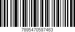 Código de barras (EAN, GTIN, SKU, ISBN): '7895470597463'