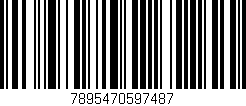 Código de barras (EAN, GTIN, SKU, ISBN): '7895470597487'