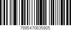 Código de barras (EAN, GTIN, SKU, ISBN): '7895470635905'