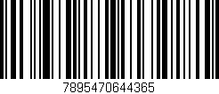 Código de barras (EAN, GTIN, SKU, ISBN): '7895470644365'