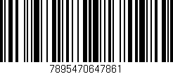Código de barras (EAN, GTIN, SKU, ISBN): '7895470647861'