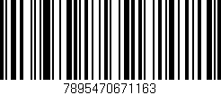 Código de barras (EAN, GTIN, SKU, ISBN): '7895470671163'