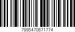 Código de barras (EAN, GTIN, SKU, ISBN): '7895470671774'