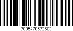 Código de barras (EAN, GTIN, SKU, ISBN): '7895470672603'