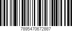 Código de barras (EAN, GTIN, SKU, ISBN): '7895470672887'