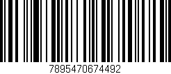 Código de barras (EAN, GTIN, SKU, ISBN): '7895470674492'
