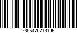 Código de barras (EAN, GTIN, SKU, ISBN): '7895470718196'
