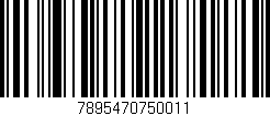 Código de barras (EAN, GTIN, SKU, ISBN): '7895470750011'