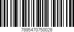 Código de barras (EAN, GTIN, SKU, ISBN): '7895470750028'