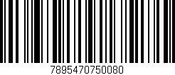 Código de barras (EAN, GTIN, SKU, ISBN): '7895470750080'