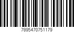 Código de barras (EAN, GTIN, SKU, ISBN): '7895470751179'
