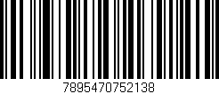 Código de barras (EAN, GTIN, SKU, ISBN): '7895470752138'