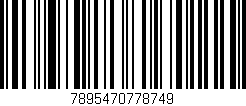 Código de barras (EAN, GTIN, SKU, ISBN): '7895470778749'
