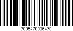 Código de barras (EAN, GTIN, SKU, ISBN): '7895470836470'