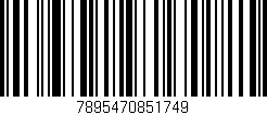 Código de barras (EAN, GTIN, SKU, ISBN): '7895470851749'