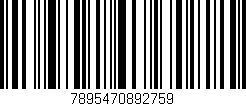Código de barras (EAN, GTIN, SKU, ISBN): '7895470892759'