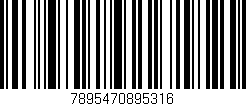 Código de barras (EAN, GTIN, SKU, ISBN): '7895470895316'