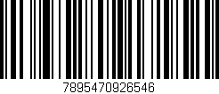 Código de barras (EAN, GTIN, SKU, ISBN): '7895470926546'