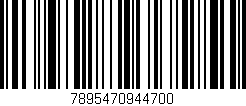 Código de barras (EAN, GTIN, SKU, ISBN): '7895470944700'