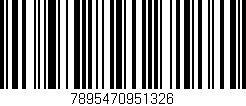 Código de barras (EAN, GTIN, SKU, ISBN): '7895470951326'