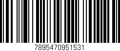 Código de barras (EAN, GTIN, SKU, ISBN): '7895470951531'