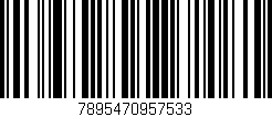 Código de barras (EAN, GTIN, SKU, ISBN): '7895470957533'