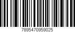 Código de barras (EAN, GTIN, SKU, ISBN): '7895470959025'