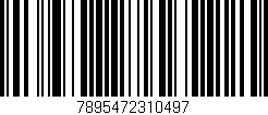 Código de barras (EAN, GTIN, SKU, ISBN): '7895472310497'