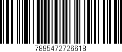 Código de barras (EAN, GTIN, SKU, ISBN): '7895472726618'