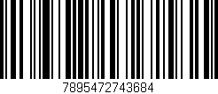Código de barras (EAN, GTIN, SKU, ISBN): '7895472743684'