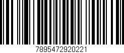Código de barras (EAN, GTIN, SKU, ISBN): '7895472920221'
