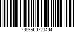 Código de barras (EAN, GTIN, SKU, ISBN): '7895500720434'