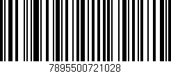 Código de barras (EAN, GTIN, SKU, ISBN): '7895500721028'