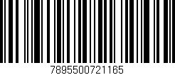 Código de barras (EAN, GTIN, SKU, ISBN): '7895500721165'