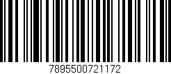 Código de barras (EAN, GTIN, SKU, ISBN): '7895500721172'