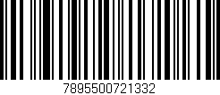 Código de barras (EAN, GTIN, SKU, ISBN): '7895500721332'