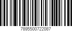 Código de barras (EAN, GTIN, SKU, ISBN): '7895500722087'