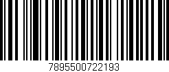 Código de barras (EAN, GTIN, SKU, ISBN): '7895500722193'