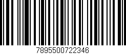Código de barras (EAN, GTIN, SKU, ISBN): '7895500722346'