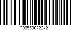 Código de barras (EAN, GTIN, SKU, ISBN): '7895500722421'