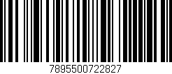 Código de barras (EAN, GTIN, SKU, ISBN): '7895500722827'