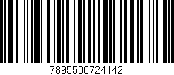 Código de barras (EAN, GTIN, SKU, ISBN): '7895500724142'