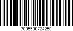 Código de barras (EAN, GTIN, SKU, ISBN): '7895500724258'