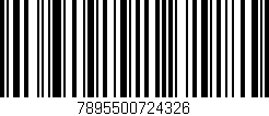 Código de barras (EAN, GTIN, SKU, ISBN): '7895500724326'